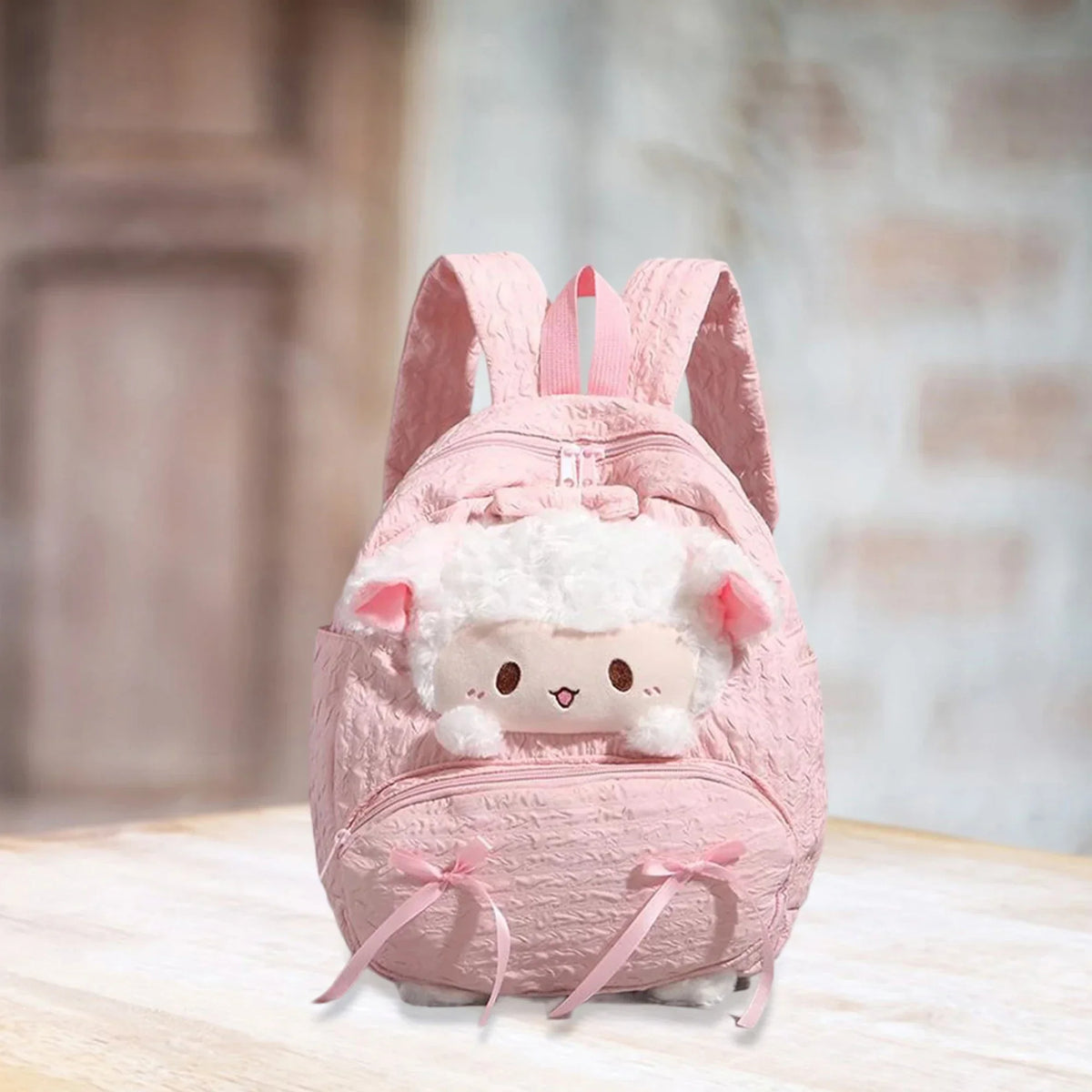Cute Backpack For girls Cartoon Sheep Large Capacity School Backpack Kids Girls - Baby's World (view 11)