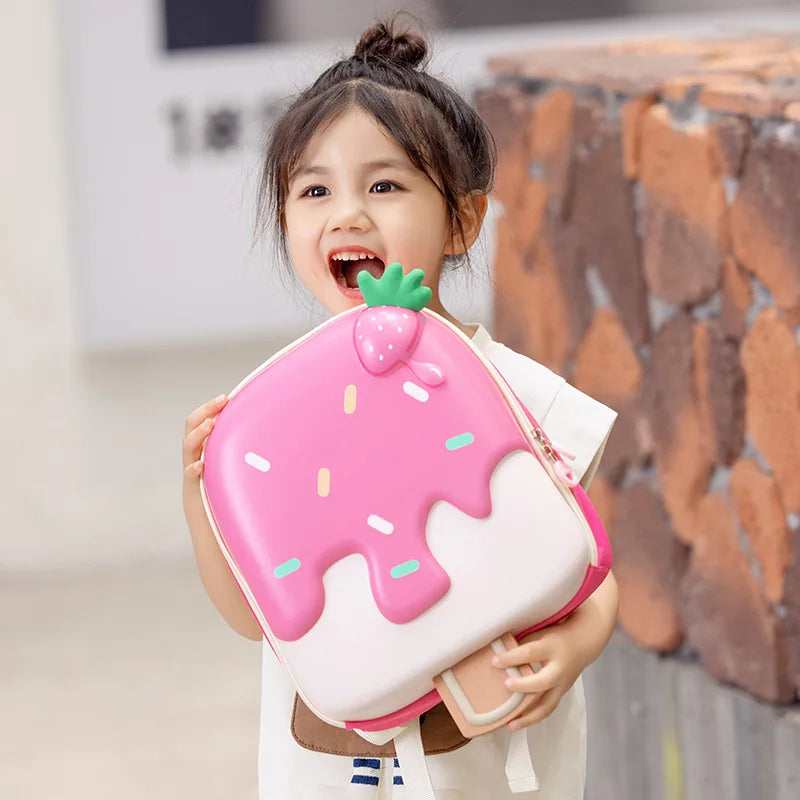 Korean Style Ice Cream Shaped Children's Backpack for Kindergarten School bag (3-5) Years - Baby's World (view 4)