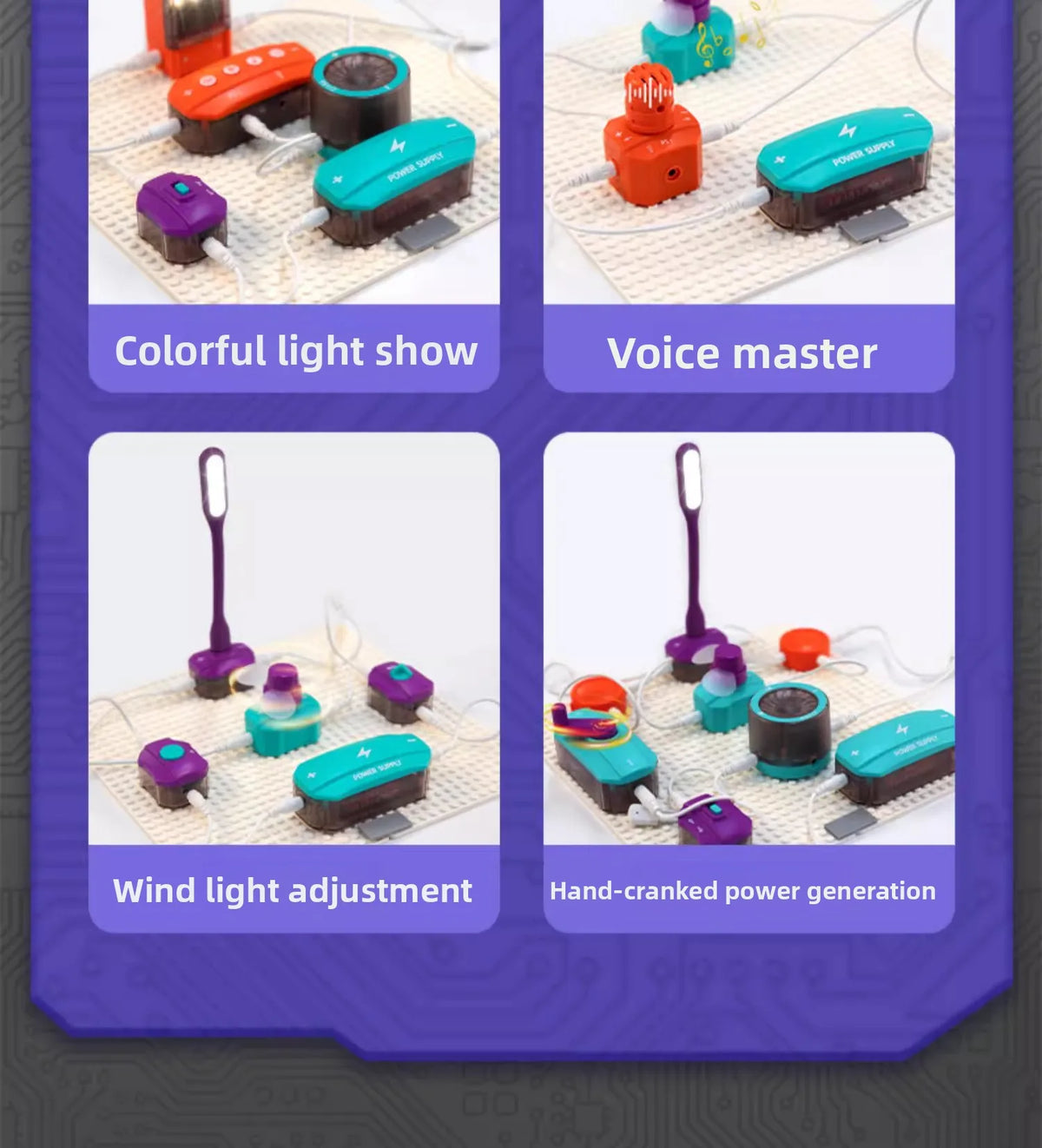 Circuit Experiment Building Blocks Toy Assembly Science Experiment Set Physics Enlightenment Wholesale DIY Science Education Ass