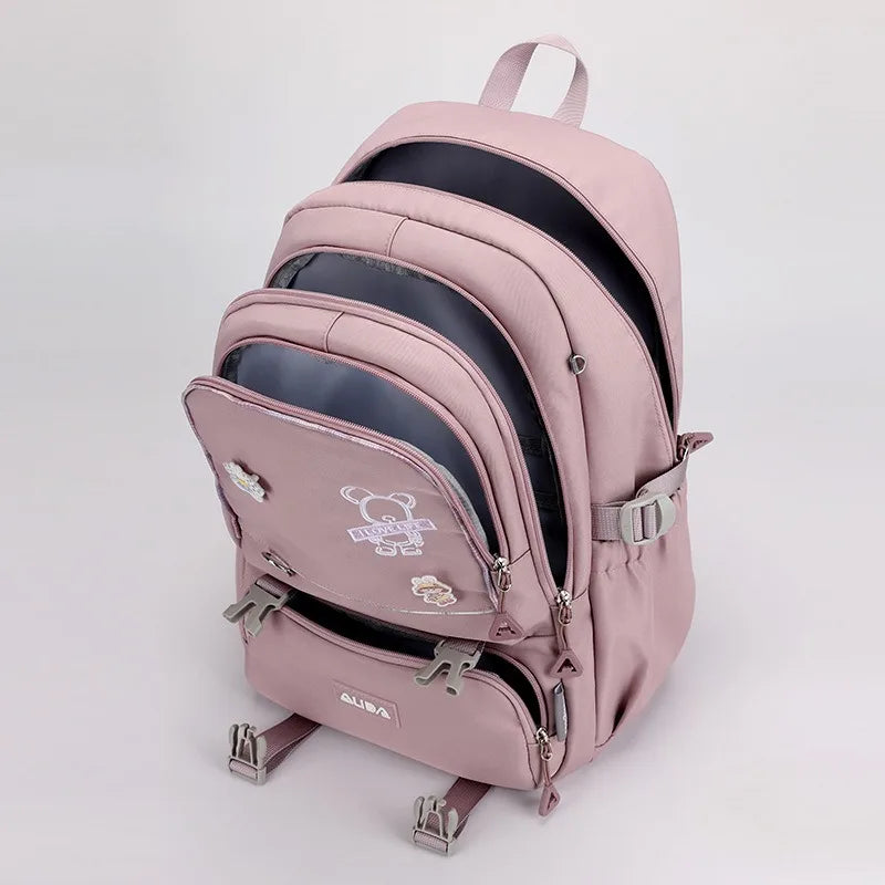 Children School Bags For Girls Large Schoolbag Kawaii Primary School Backpack Kids Book Bag Waterproof Laptop Travel