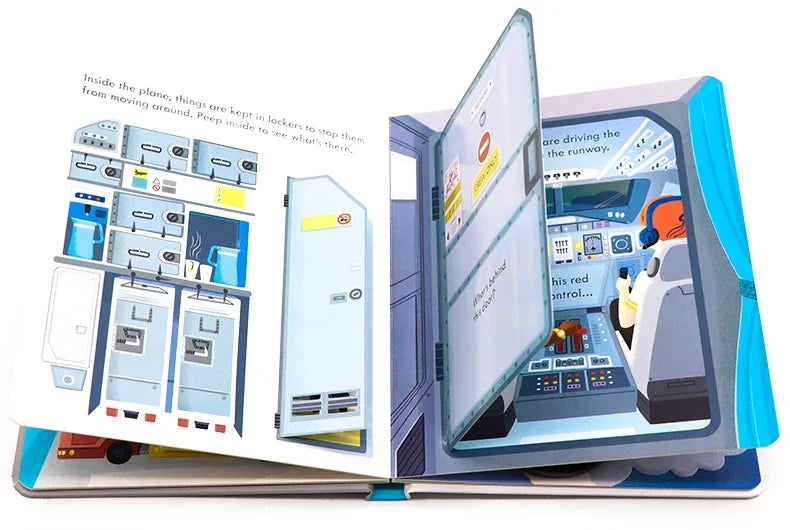 Usborne Peep Inside How Works Series Scientific Knowledge Learning Picture Book in English Daily Bedtime Reading Book
