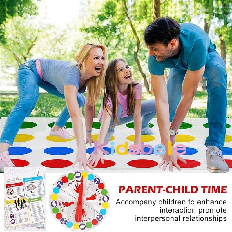 Twister Game Indoor Outdoor Toys Play Mat Funny Family Company Holiday Party Parent-Child Sports Interactive Group Toy