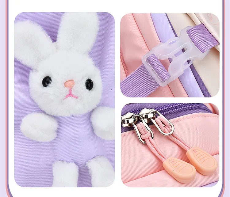 cute school backpack girls schoolbag waterproof book bag student backpack with many pockets elementary school bags for