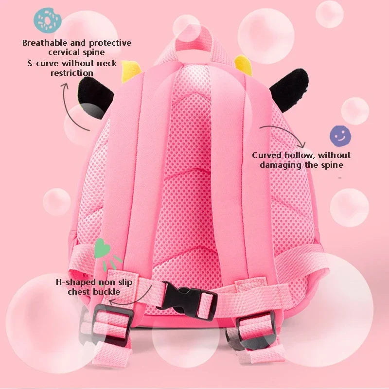 Fashion Children School Bags 3D Biomimetic Animal Kids Backpack Kindergarten Boys and Girls School Bags Mini Backpack Book
