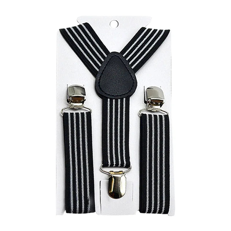 Kids Adjustable Suspenders – Elastic Clip-On Braces for Boys & Girls