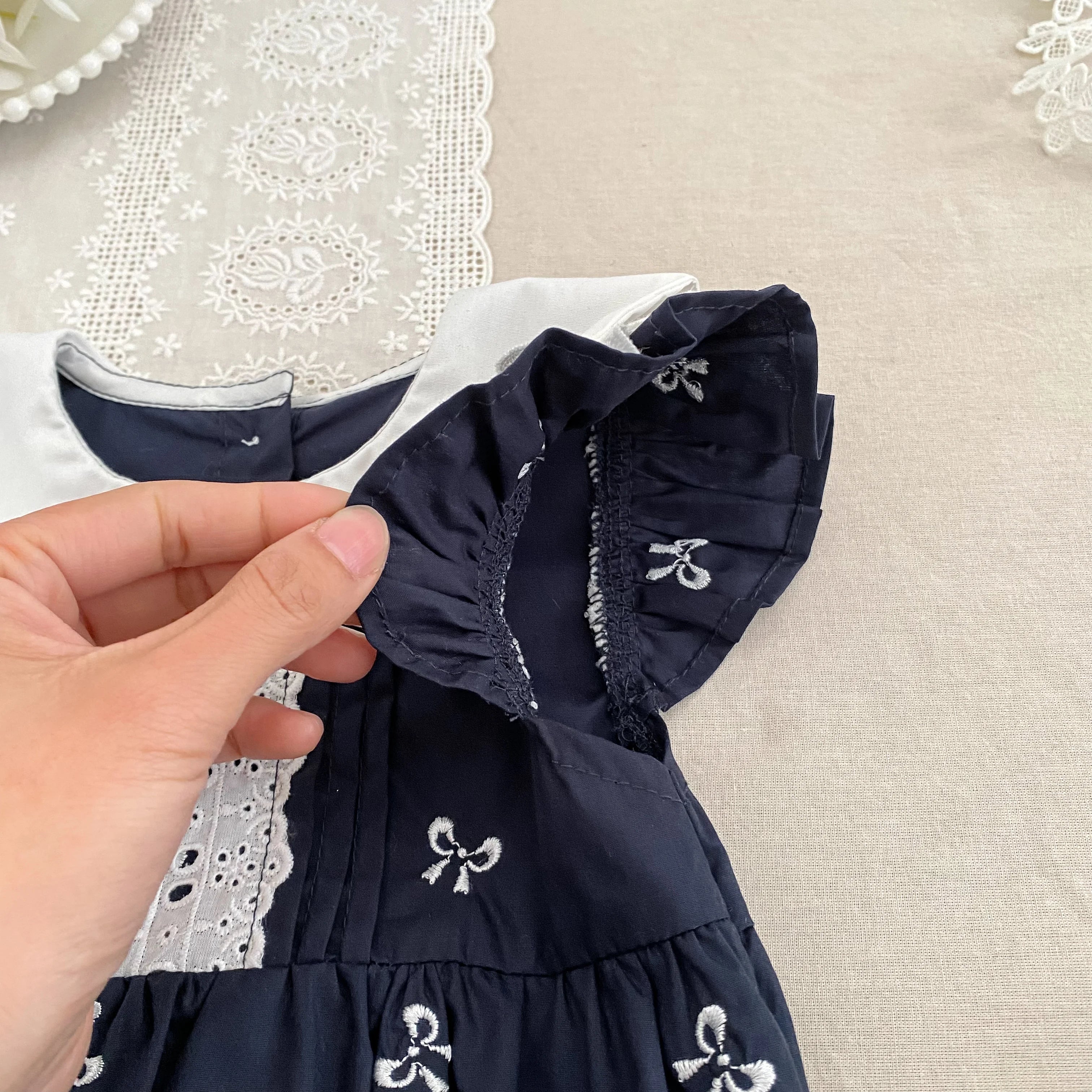 2026 New Summer Newborn 0-24M Infant Baby Girl Romper Baby Girl Clothing Flutter Sleeved Cotton Print Baby Girl Rompers