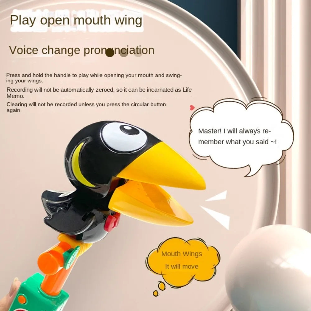 Educational Talking Record Electric Talking Parrot Repeats Imitate Speaking Birds Animal Funny Recording Talking Toys Baby