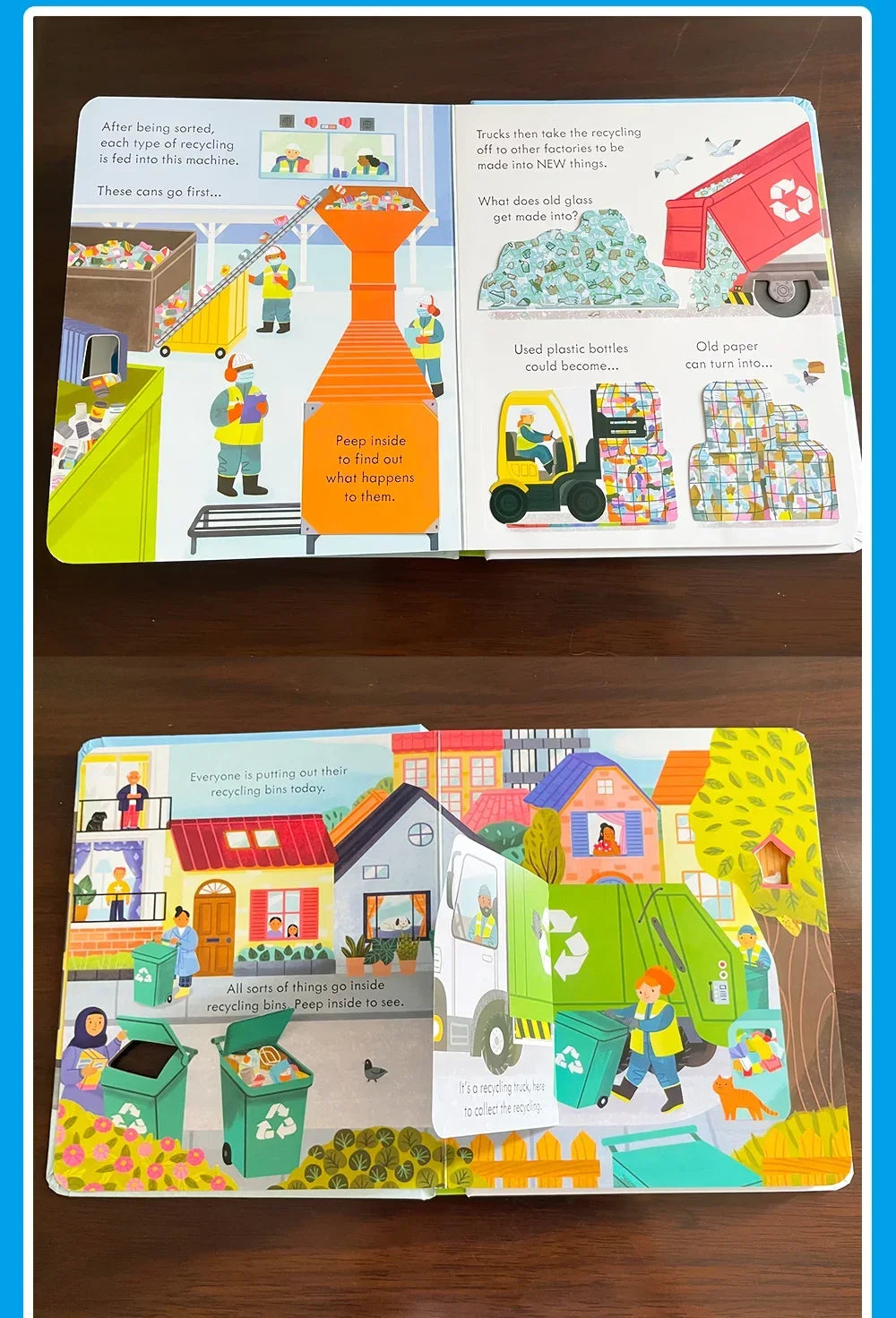 Usborne Peep Inside How Works Series Scientific Knowledge Learning Picture Book in English Daily Bedtime Reading Book