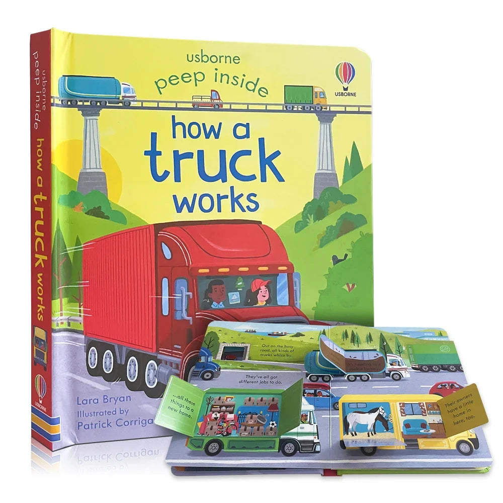 Usborne Peep Inside How Works Series Scientific Knowledge Learning Picture Book in English Daily Bedtime Reading Book