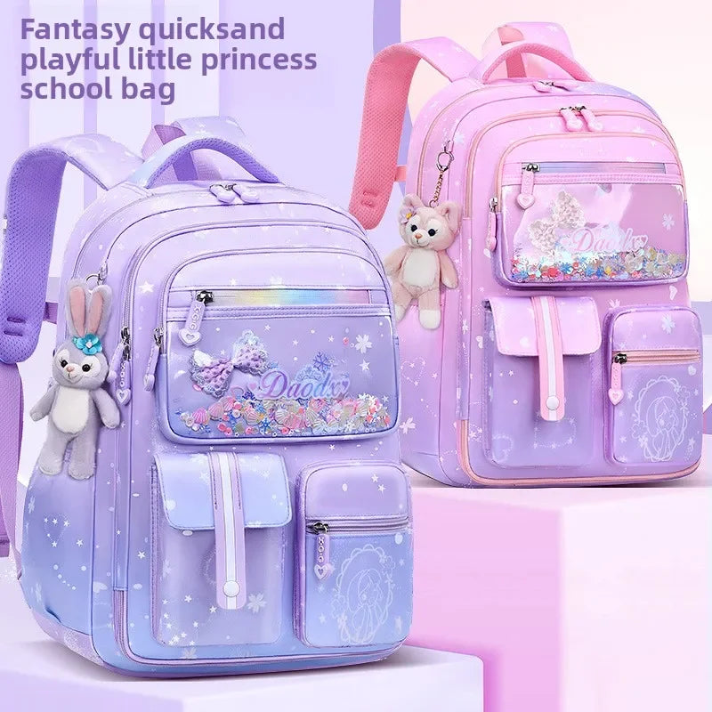 2025 Primary School - 2025- Primary School Girls' Schoolbag Kawaii Lightweight Children's Bag Waterproof Bags Colorful
