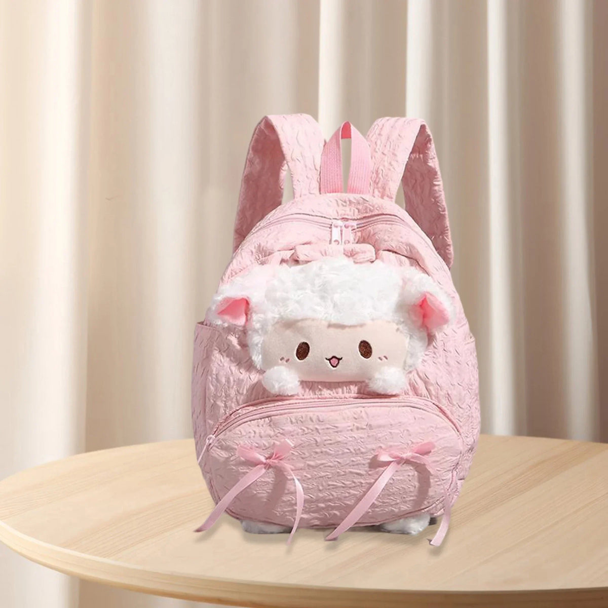 Cute Backpack For girls Cartoon Sheep Large Capacity School Backpack Kids Girls - Baby's World (view 8)
