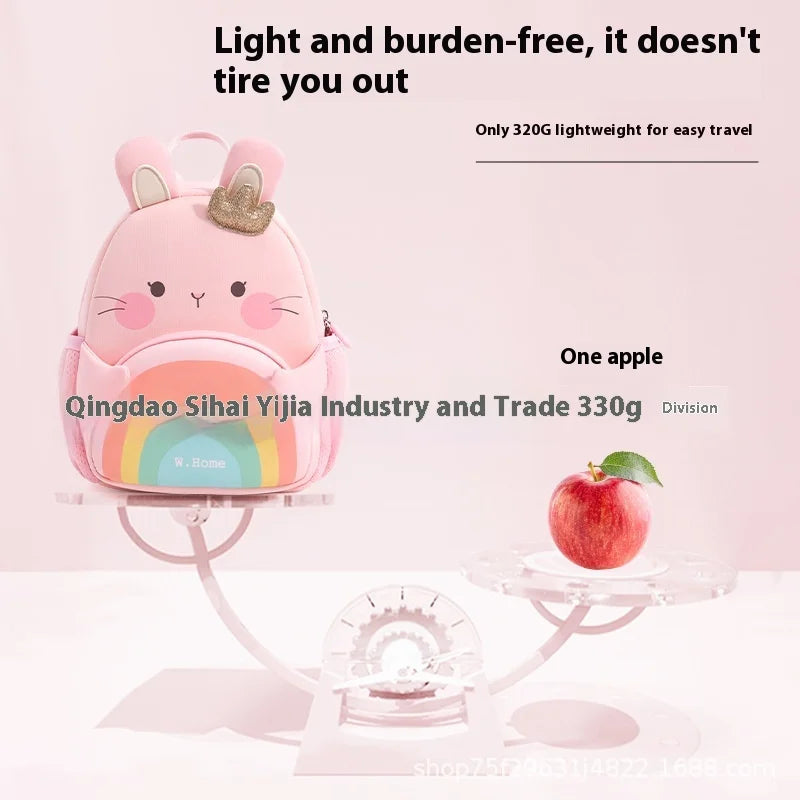 2025 New Arrival Cute Bear & Bunny Kids Backpack - Lightweight School Bag for Preschool Boys Girls, Adorable Toddler Travel