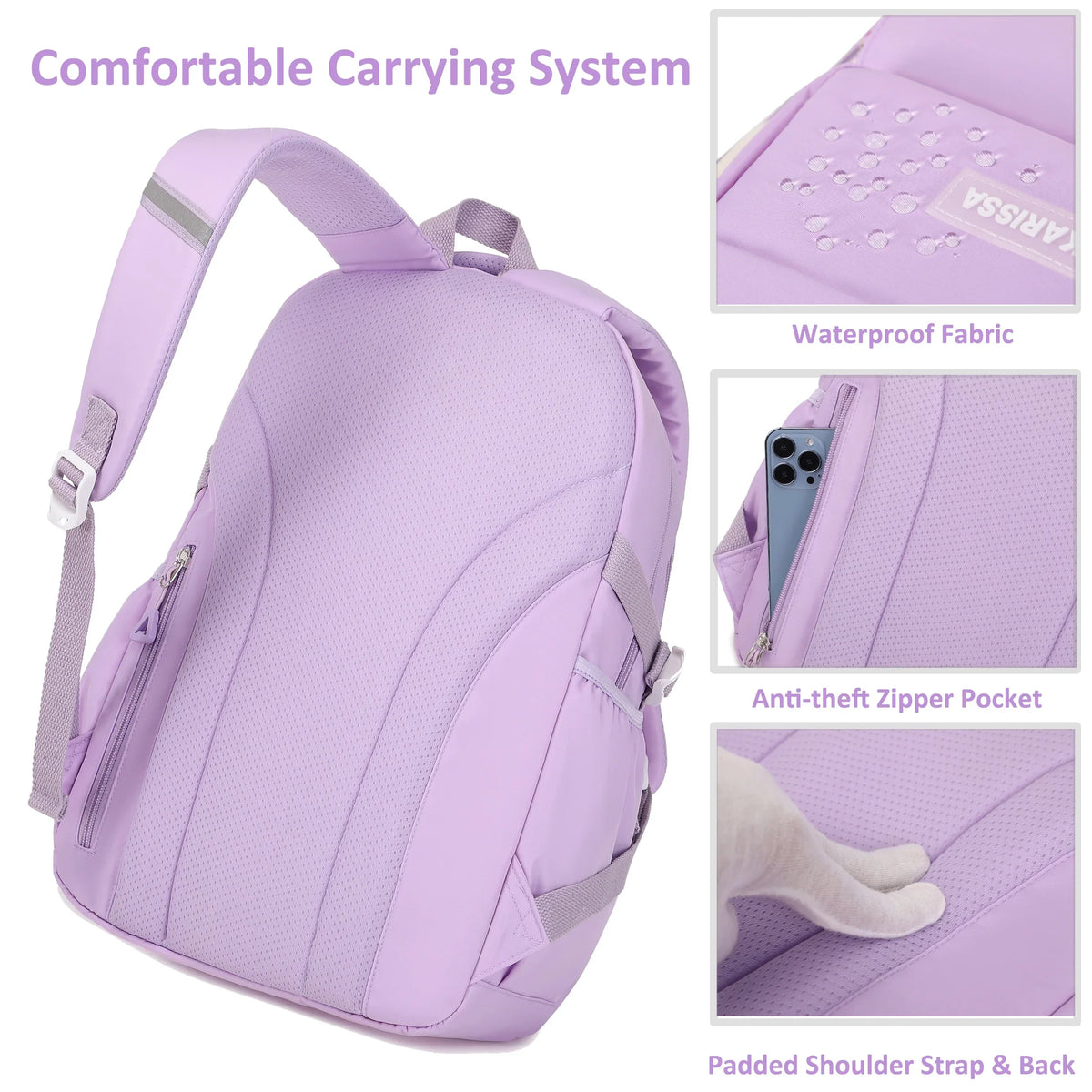Backpack for Women Girls Set with Pencil Case 15.6 Inch Laptop School Bag Kids Elementary College Backpacks - Baby's World