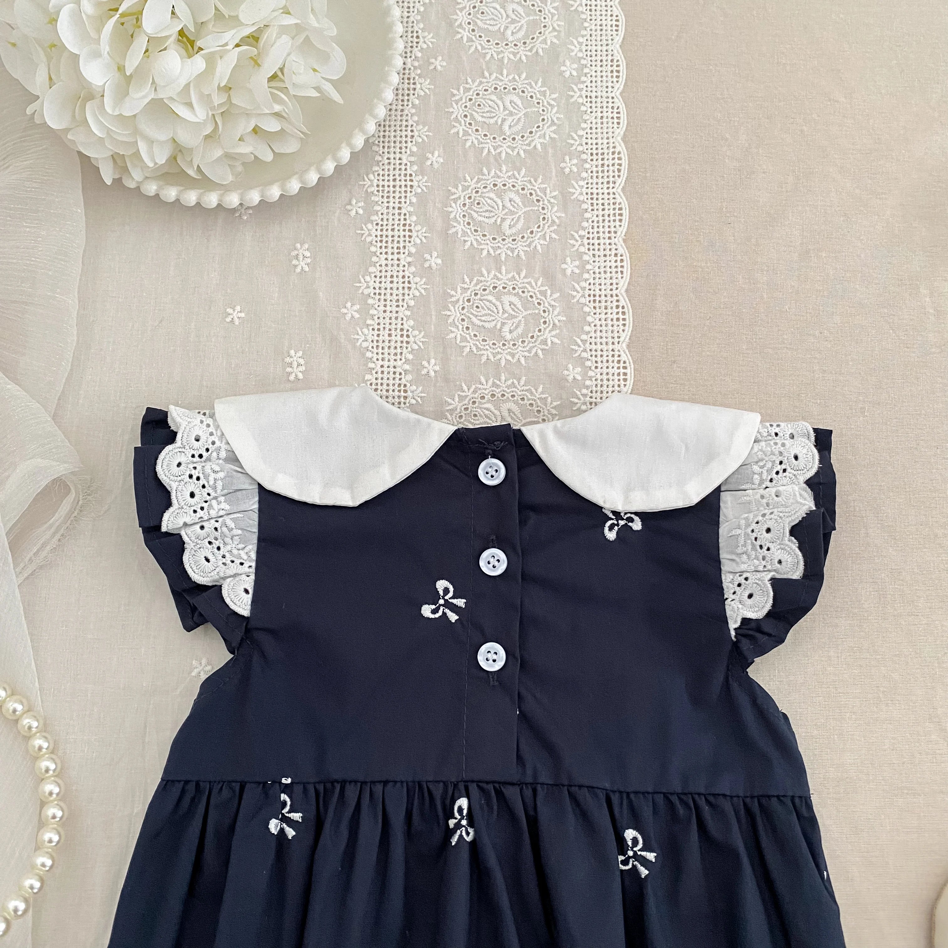 2026 New Summer Newborn 0-24M Infant Baby Girl Romper Baby Girl Clothing Flutter Sleeved Cotton Print Baby Girl Rompers