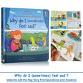 Usborne Lift The Flap Very First Questions & Answers Why Do I （Sometimes）Feel Sad ?  English Books for Kids 3D Flap Board Book