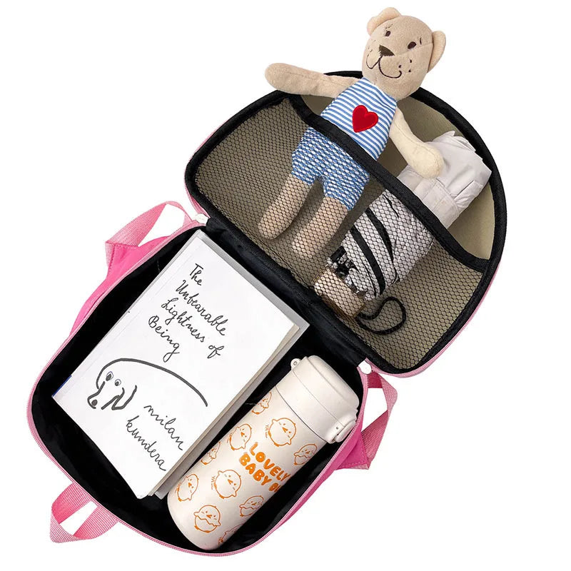 Children Backpack Kindergarten - Children's Backpack Kindergarten Small Backpack Children's Rainbow Cake Image Large Opening