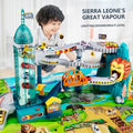 Lion Theme Car Track For Children Diecasts Holiday Gifts Birthday Hot Wheels Kids Educational Race Toys Racing Rail Cars