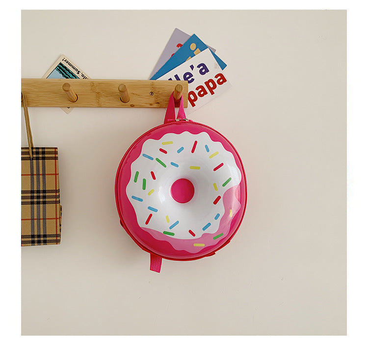Cartoon Kids Backpack Cute Donut Eggshell | Baby's World Bangladesh
