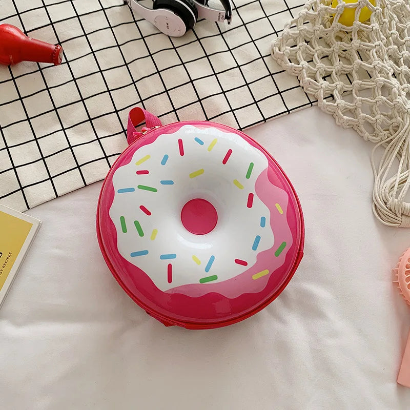 Cartoon Kids Backpack Cute Donut Eggshell | Baby's World Bangladesh