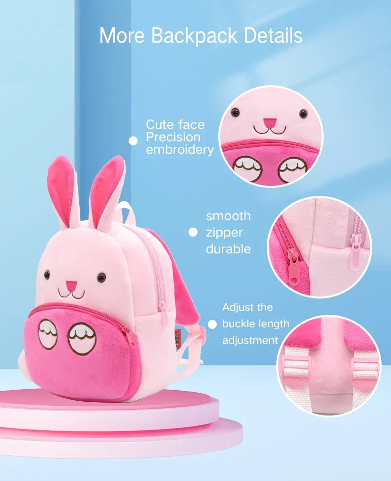 Cute Animals Cartoon Plush Children Backpacks Schoolbag Girls Boys casual Baby Bags - Baby's World (view 16)