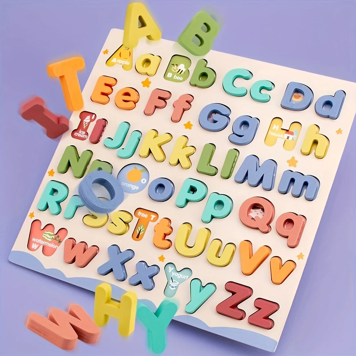 Children'S Wooden Alphabet Puzzle Board Cognitive Development Educational Toy Children'S Early Education Teaching Aids