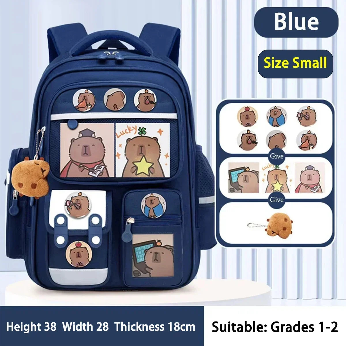 Capybara School Bag Waterproof Backpack | Baby's World Bangladesh