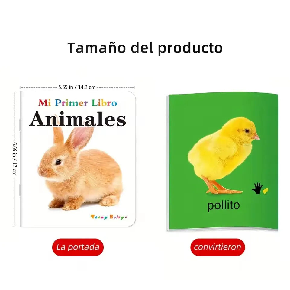 Set of 10 Spanish Baby Flip Books Visual Learning Tools for Children's Gifts Enhance Cognitive Skills