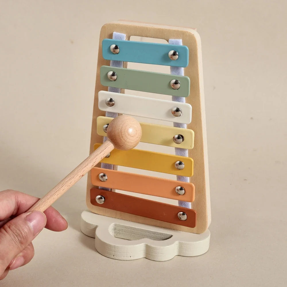 Musical Instruments Montessori Music Baby 0 12 Months Toys Drum Xylophone Kids Early Educational Wooden Instruments Baby Toys