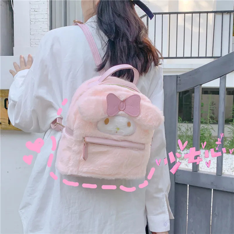 Sweet Girl Schoolbag Plush Puppy Cat Children's Backpack - Baby's World (view 2)
