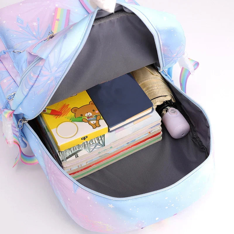 Cinnamoroll Teen Girls Backpack Teen Travel SchoolBag, Large Capacity Lightweight Kuromi Print Daypack for School or Daily