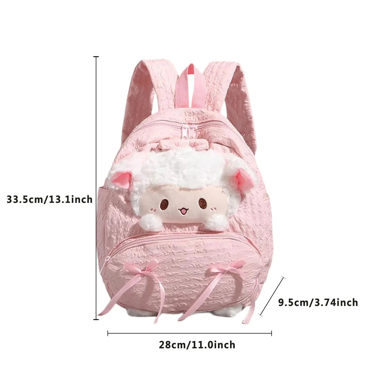 Cute Backpack For girls Cartoon Sheep Large Capacity School Backpack Kids Girls - Baby's World (view 6)