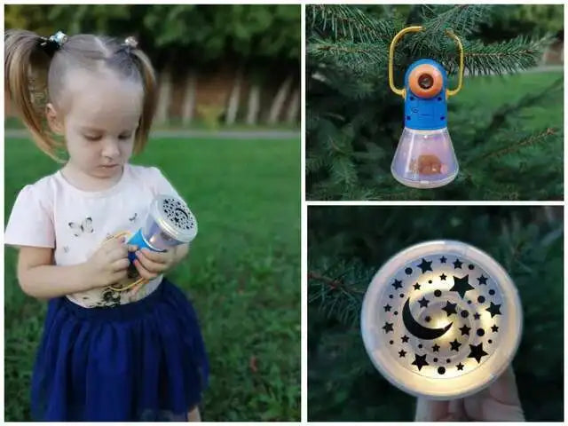 Children's Storybook Torch Projector Kaleidoscope Sky Handrail Galaxy Night Light Up Cartoon Baby Toy For Kids Educational Toys