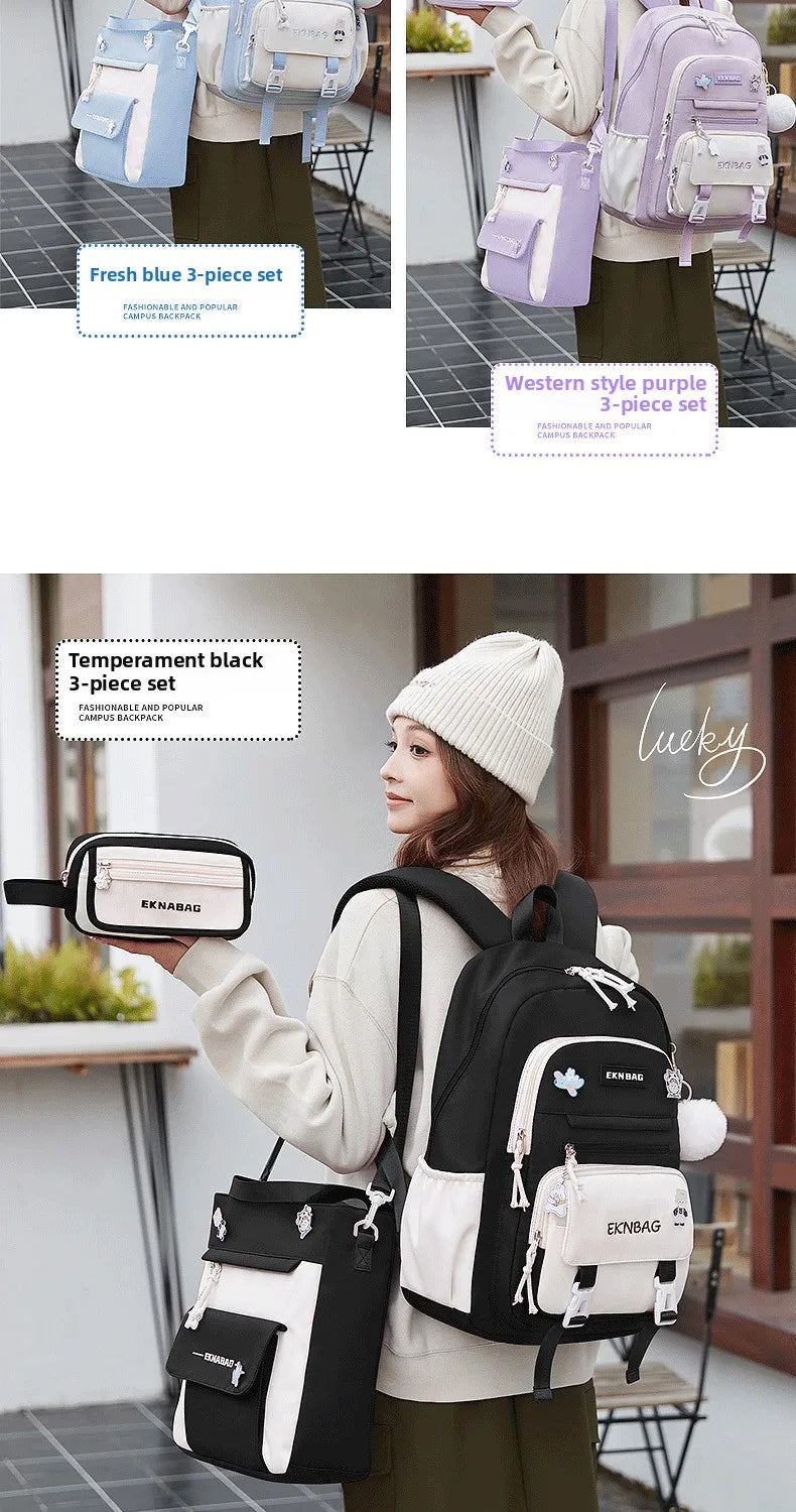 Child Girl Backpacks Primary Junior High School Bags for Girls Children Kids Bookbag Backpack New 2025 Back to School Girl