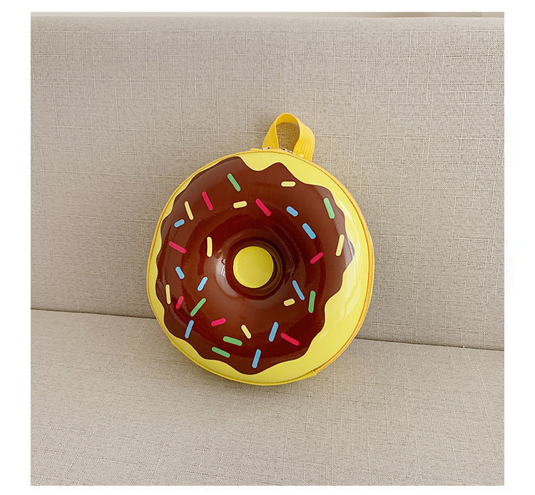Cartoon Kids Backpack Cute Donut Eggshell | Baby's World Bangladesh