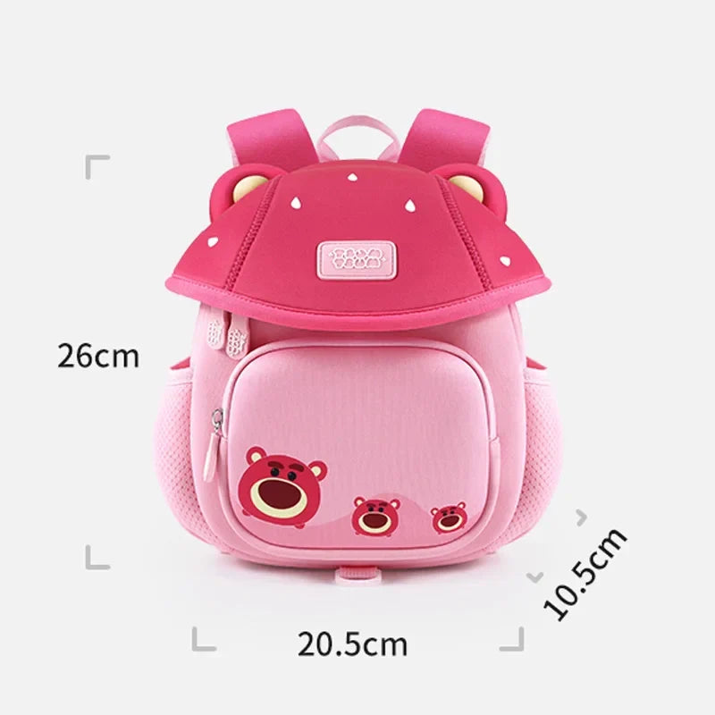 Disney TSUM TSUM Kindergarten Baby Schoolbag Children Girl Boy Cute Mushroom Shaped Backpacks Cartoon Mary Cat Princess Elsa