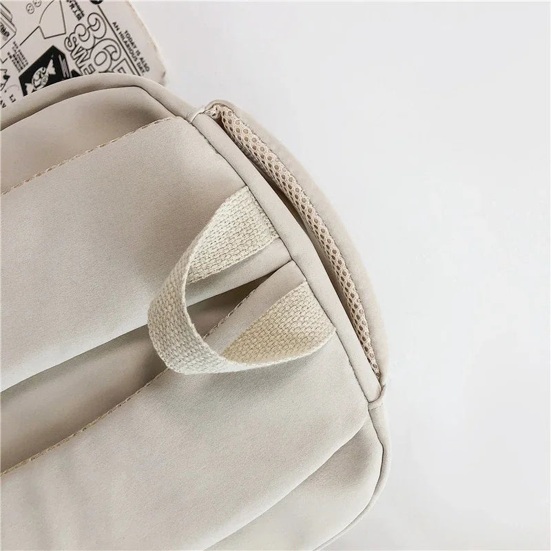 Solid Color Backpack Women Multi-pocket | Baby's World Bangladesh