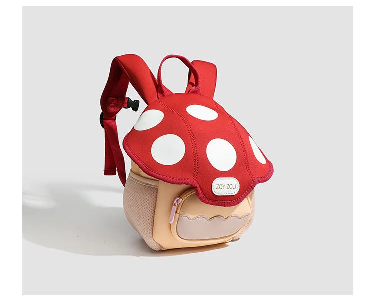 Mini cute bump color mushroom backpack | Baby's World Bangladesh