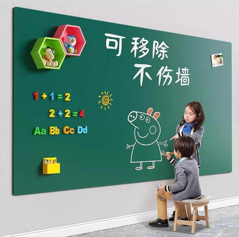 Magnetic Design Removable Small Blackboard No Odor Firmly Installed Wall Stickers  School Students' Handwriting Whiteboard White