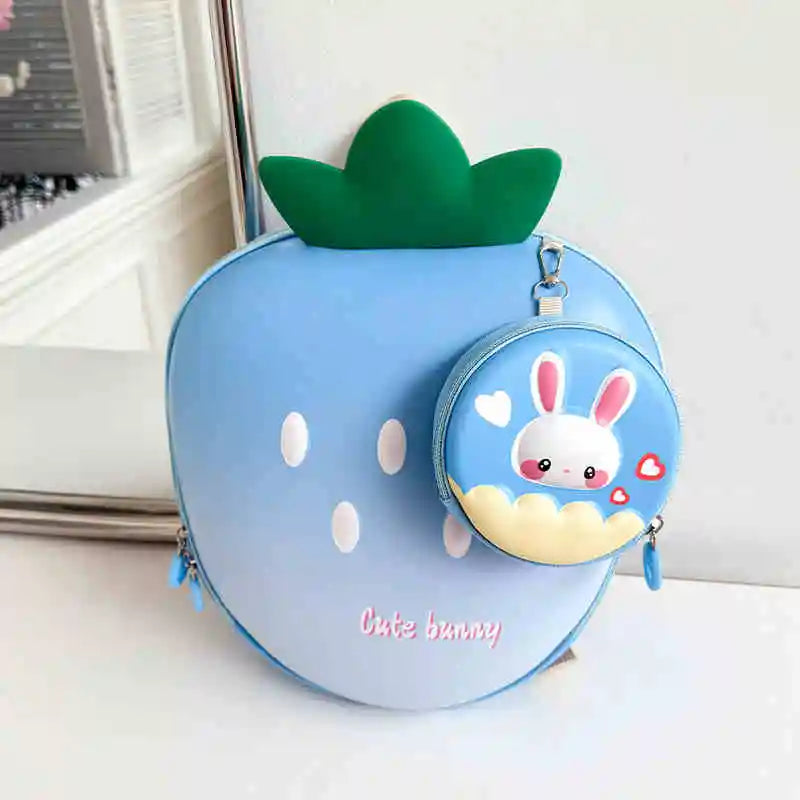 Cartoon Children Backpack 3D Strawberry | Baby's World Bangladesh
