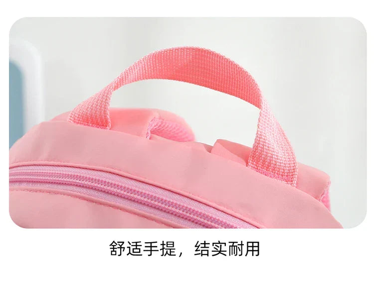 Plush 3D Rabbit Backpack for Boys Girls Kids Children SchoolBag Cute Bow Tie Cartoon School Bags Kindergarten Preschool Baby
