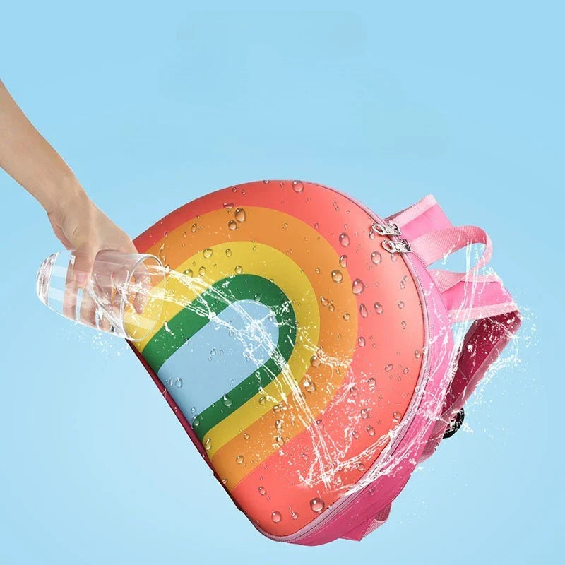 Children Backpack Kindergarten - Children's Backpack Kindergarten Small Backpack Children's Rainbow Cake Image Large Opening