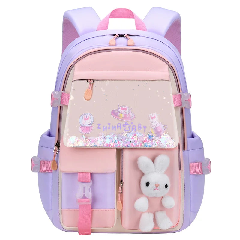 cute school backpack girls schoolbag waterproof book bag student backpack with many pockets elementary school bags for