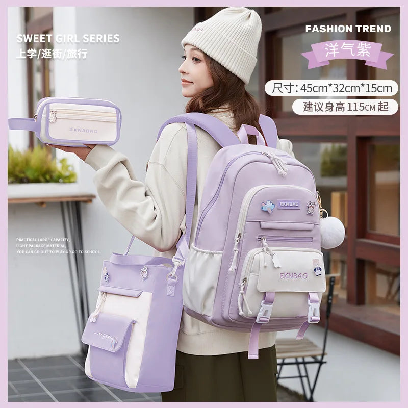 Child Girl Backpacks Primary Junior High | Baby's World Bangladesh