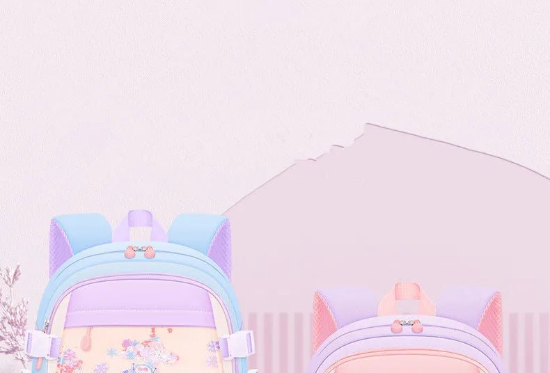 Cute Student Backpack 3pcs/set Primary Schoolbag Rabbits and quicksand Kawaii Student Backpack Teenage Girls Handbag
