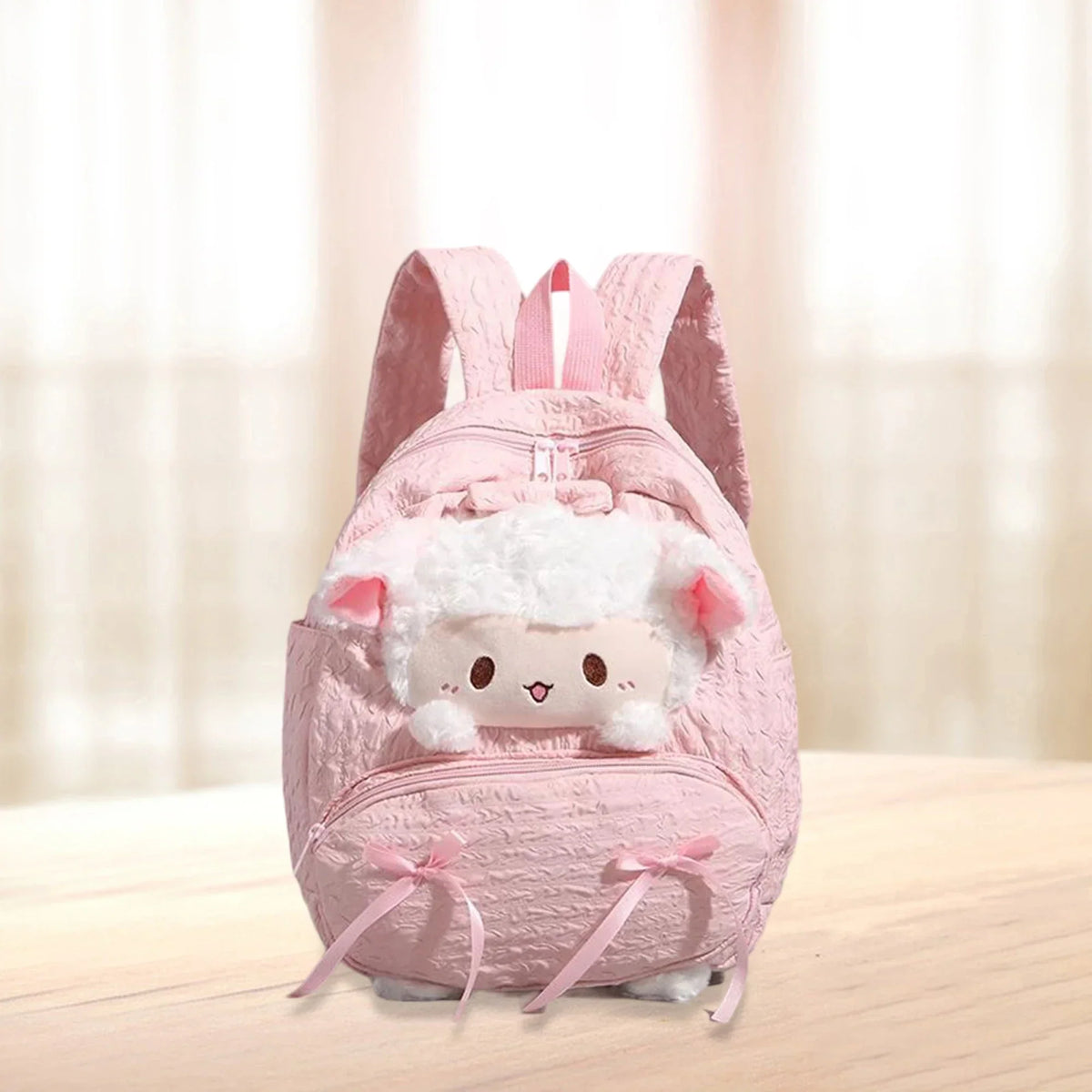 Cute Backpack For girls Cartoon Sheep Large Capacity School Backpack Kids Girls - Baby's World (view 10)