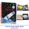 Usborne Peep Inside Space Educational English Picture Book for Kids Baby Bedtime Reading Planet 3D Flap Board Books
