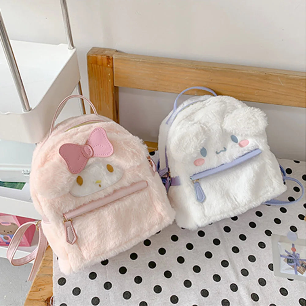 Kawaii My Melody Cinnamoroll Anime Schoolbags Cute Cartoon Backpacks Fashion Satchel Women's Bagpacks Christmas Gifts For