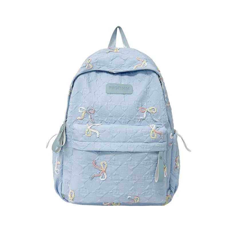 Sweet Backpacks For Girl Embroidery Bow | Baby's World Bangladesh