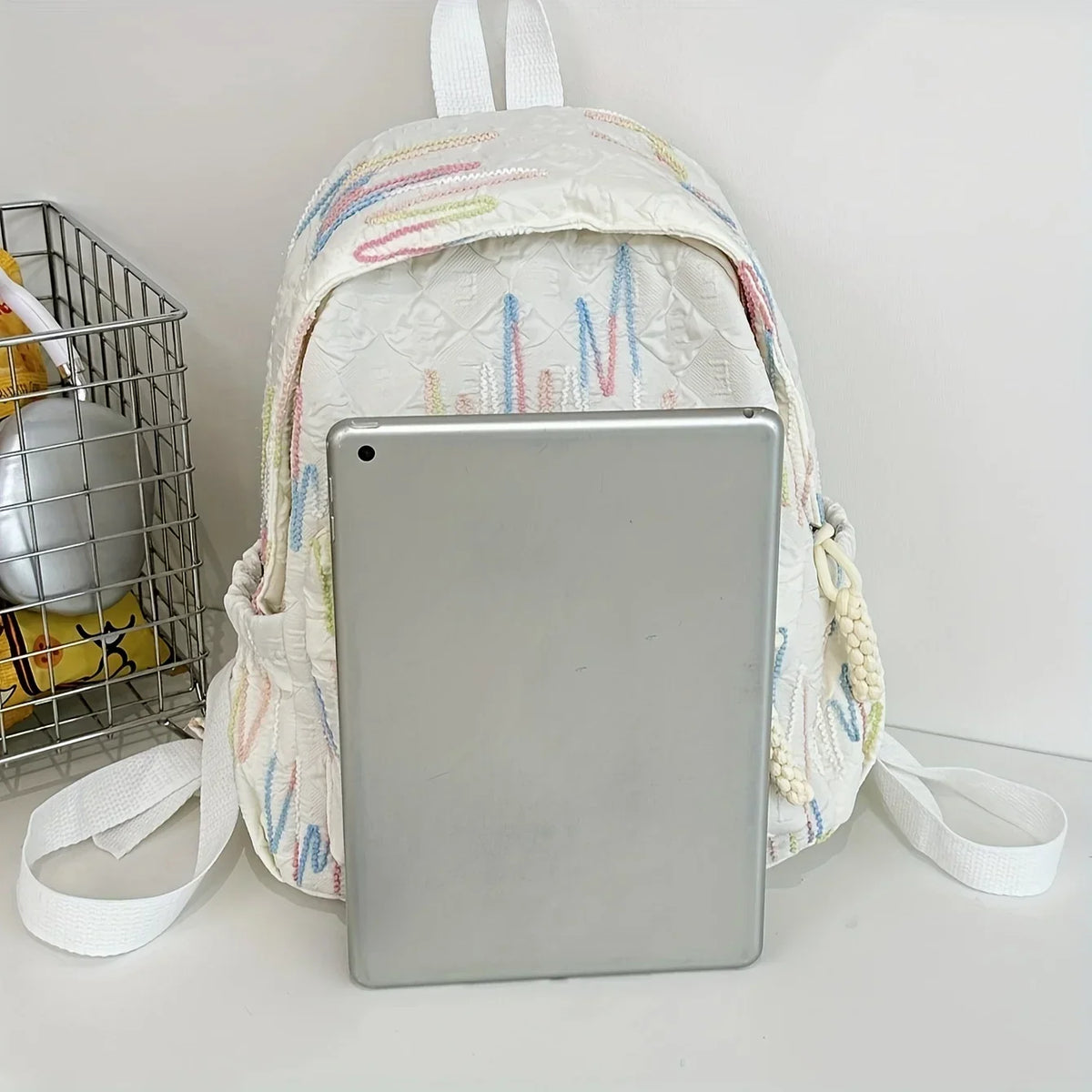 One lady fashion backpack made of nylon, suitable for students and college students - Baby Bag - Baby's World (view 4)