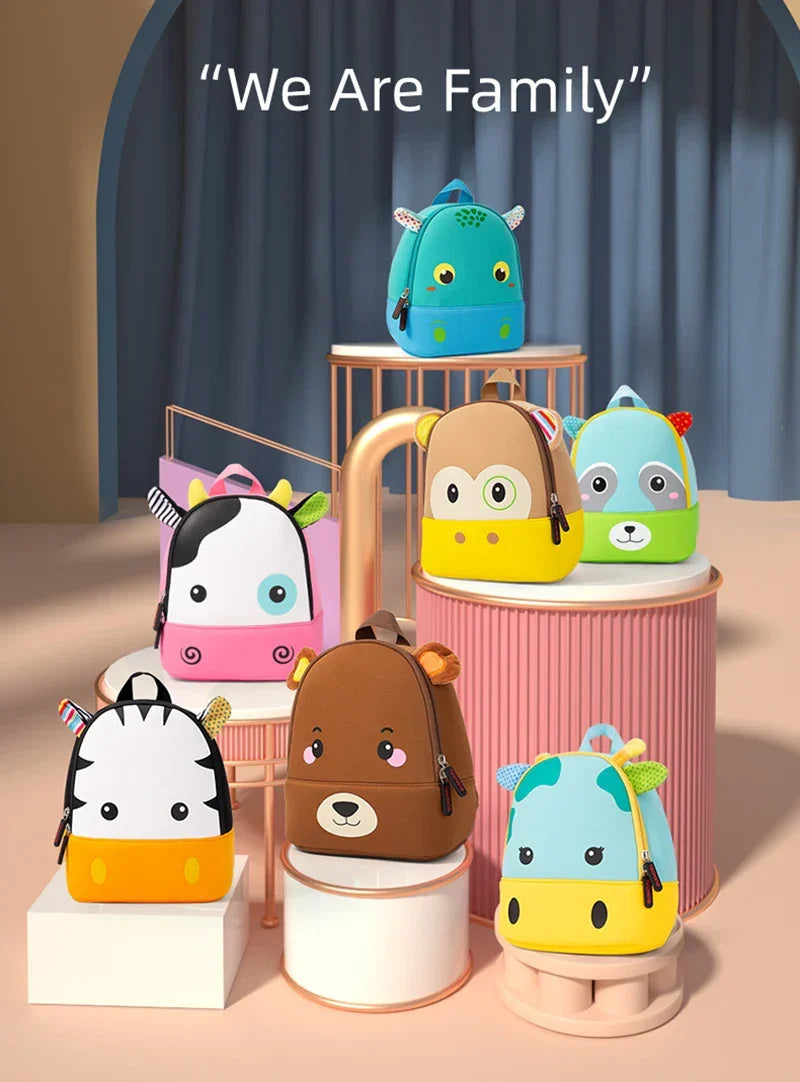Fashion Children School Bags 3D Biomimetic Animal Kids Backpack Kindergarten Boys and Girls School Bags Mini Backpack Book